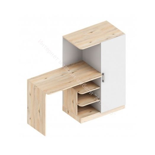 Стол письменный с пеналом "Милана" (правое исполнение)