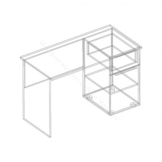 Стол письменный "Вита" (правое исполнение)