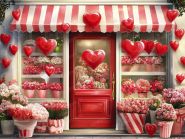 Фон стена "Hearts wall"