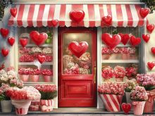 Фон стена "Hearts wall"