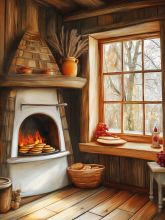 Фон стена "Масленица №6"