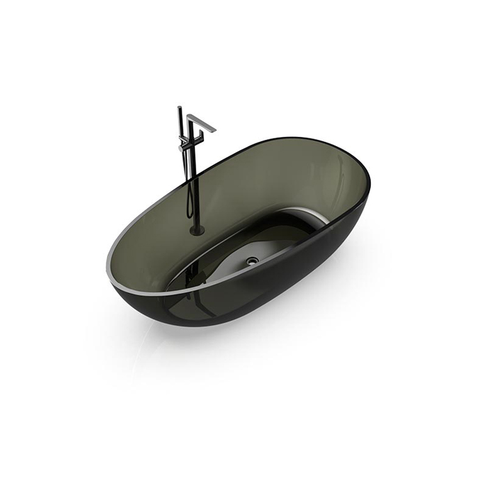 Изображение Отдельностоящая ванна Knief Oval Shape Solid Surface из полимерного материала 170х85х54 см 700020