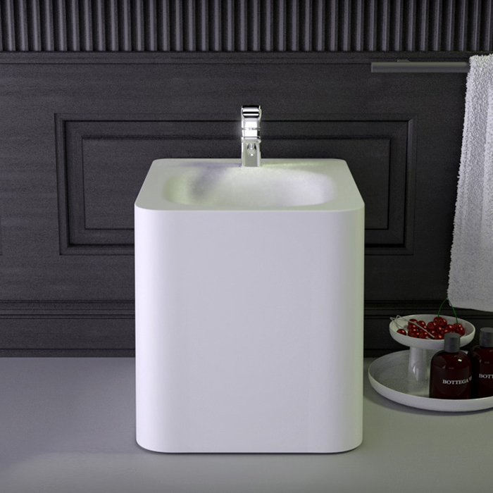 Изображение Напольное биде Knief Glam с 1 отверстием под смеситель 58х39х42 см