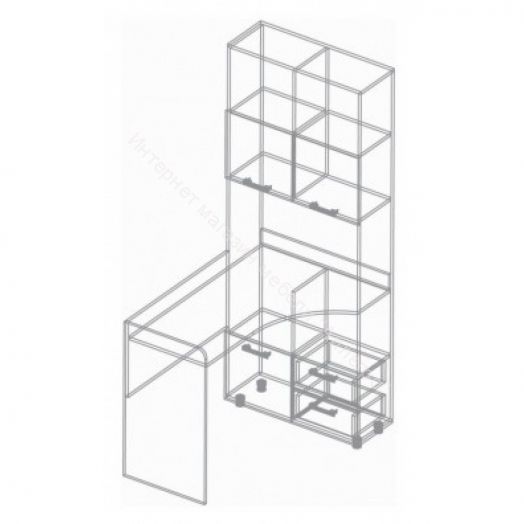 Стол компьютерный "Умка" (правое исполнение) Пикар