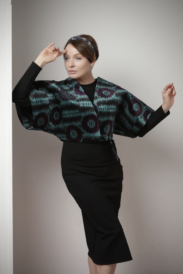 Платье Forza с разрезом черное