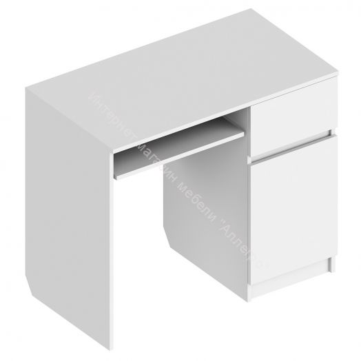 Компьютерный стол "СК-7" Велес (правый) Белый лофт