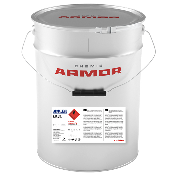 Chemie Armor ARMALKYD DTM 123 база TR матовая, (17,6кг.)