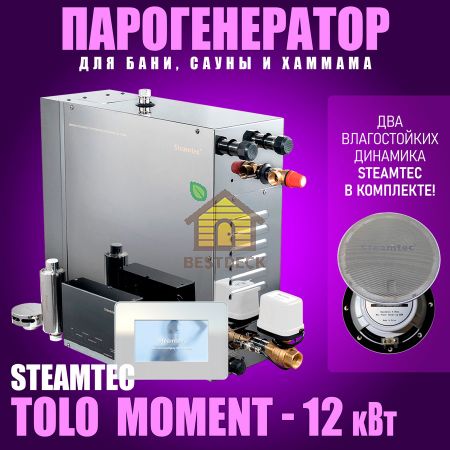 Steamtec TOLO MOMENT 120 - 12 кВт парогенераторы для хамама и турецкой бани / Серия PLATINUM