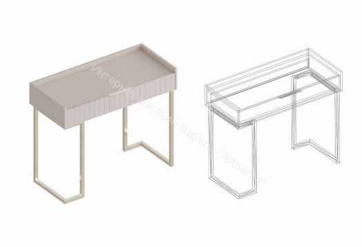 Консоль с ящиком "Тефия" (с подстольем)