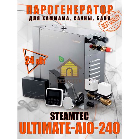 Steamtec TOLO AIO 240 - 24 кВт парогенератор для хамама и турецкой бани / Серия Premium