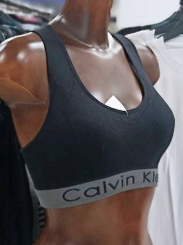 Спортивный топ на широких бретелях Calvin 501 борцовка (черный)