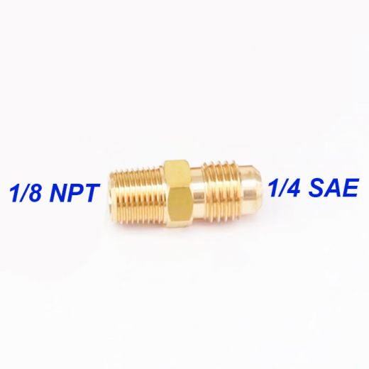 Адаптер латунный 1/8 NPT - 1/4 SAE