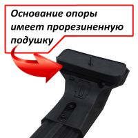 Багажник на крышу Mazda 2 (DE/DH, hatchback, 2007-2014), Lux City (без выступов), с замком, черные крыловидные дуги