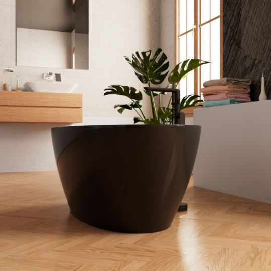 Черная ванна Frank F6123 схема 4