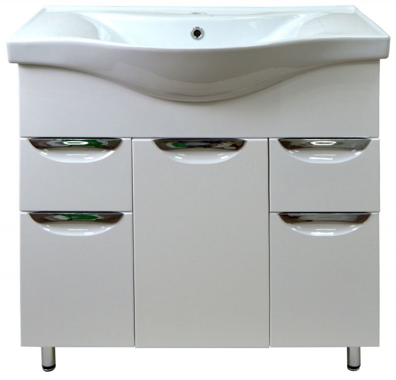 Тумба с умывальником Стиль- 80/2 800х850х460напольная,  с раковиной Basic 80 (CS00070446)
