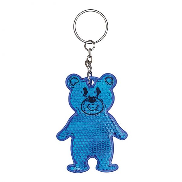 Брелок светоотражатель Teddy синий