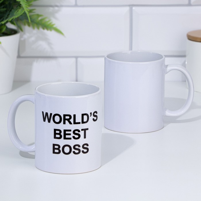 Кружка чайная керамическая "WORLD'S BEST BOSS"