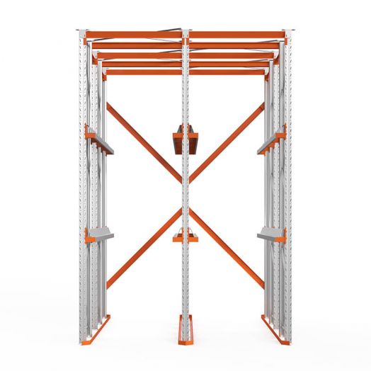 Стеллаж набивной паллетный  2 линии 3 яруса