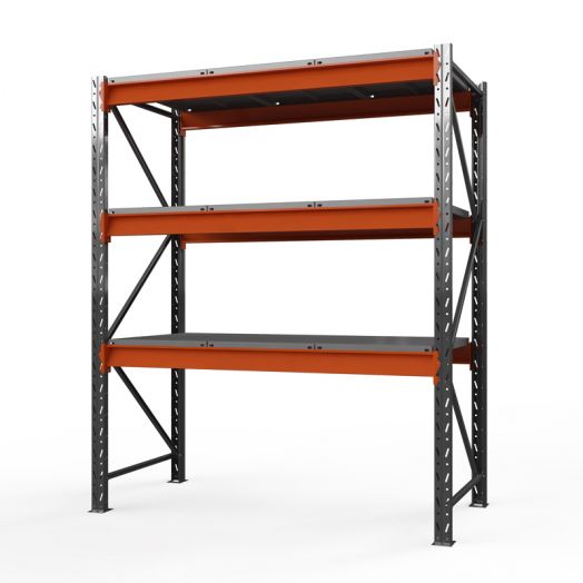 Стеллаж металлический Оптима, 4000x1250x785 мм.