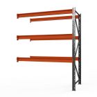 Секция приставная стеллажа металлического Оптима, 4000x1250x785 мм.