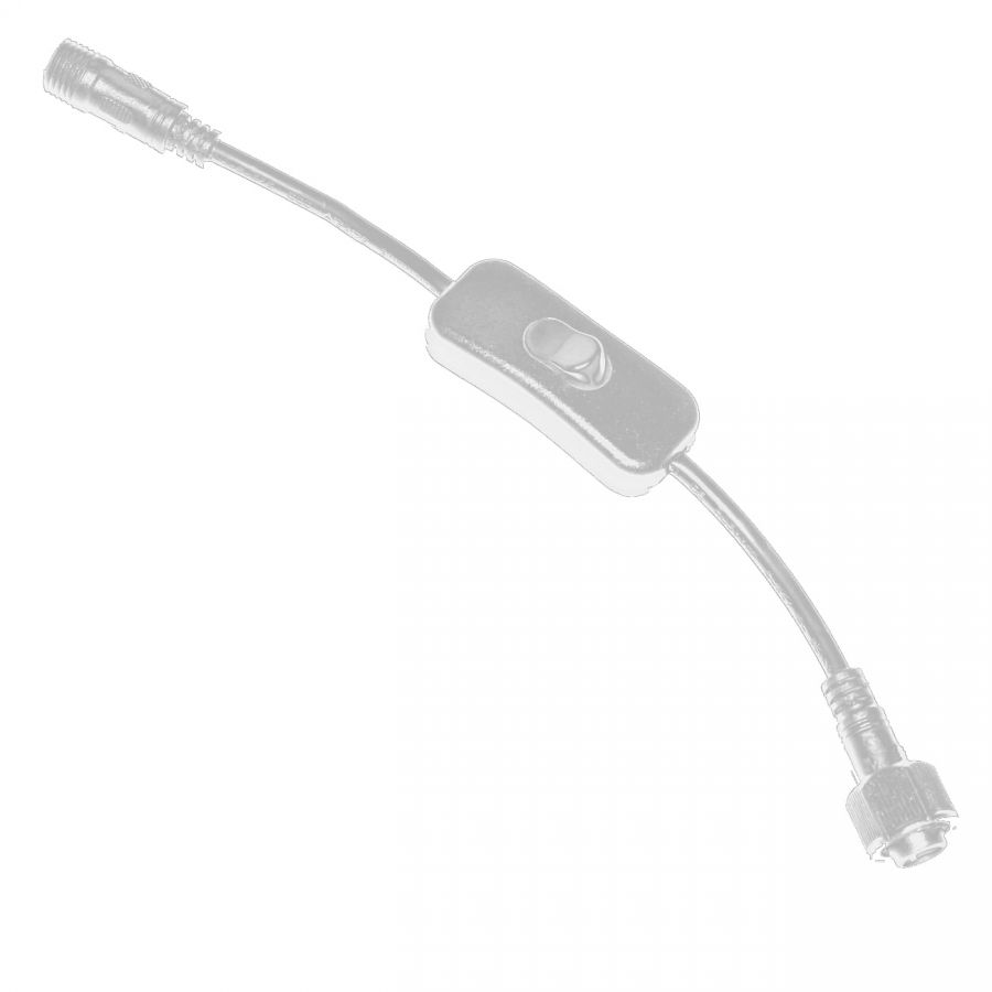 Белый соединитель с выключателем