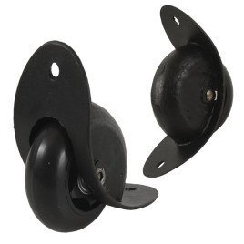 Комплект колес для чемодана К черн. (комп.2-х)