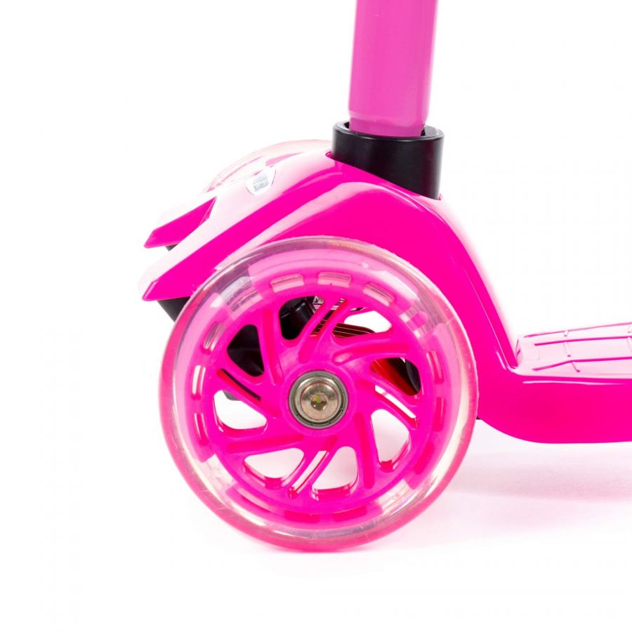 0072 Детский самокат (малиновый) (в коробке)