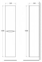 Шкаф подвесной с двумя распашными дверцами с доводчиками BelBagno ACQUA-1600-2A-SC-P схема 20