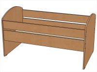 Кровать 1-спальная ясли с бортиками