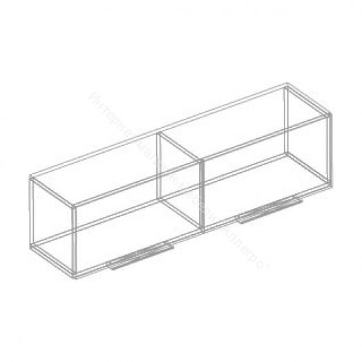 Шкаф настенный 1200  "Моника" Белый Лофт/Айрон Рок