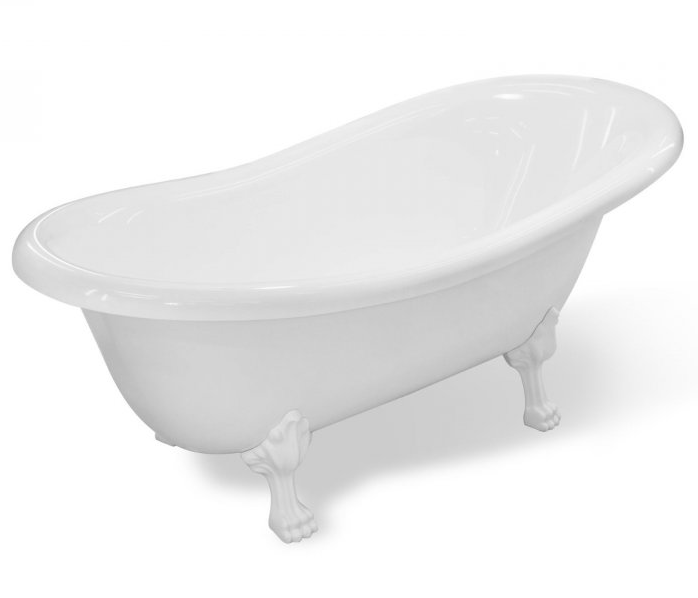 Изображение Классическая ванна на ножках из литьевого мрамора Эстет Марсель 170x80 см  ФР-00001849