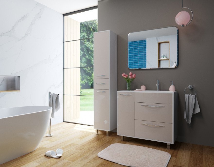 Напольный шкаф-пенал Эстет Barcelona 35 ФР-00003590 ФОТО