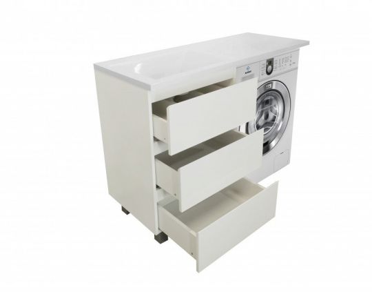 Напольная тумба с раковиной Эстет Dallas Luxe 100 ФР-00002317 схема 3