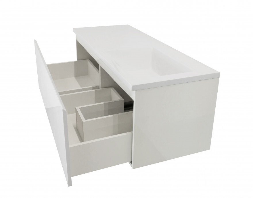 Подвесная тумба с раковиной Эстет Dallas Luxe 115 ФР-00002302 ФОТО