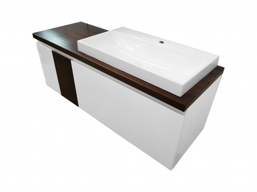 Подвесная тумба с раковиной Эстет Malibu 140 ФР-00007126 ФОТО