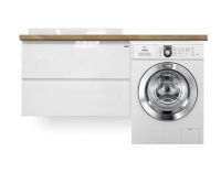 Подвесная тумба под умывальник Malibu Luxe 1550х500 ФР-00007113 схема 3