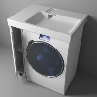 Напольная тумба под умывальник Riga Luxe 800х590 ФР-00009655 схема 2