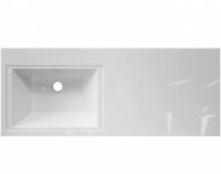 Раковина из литьевого мрамора Эстет Dallas 130 ФР-00002166 схема 1