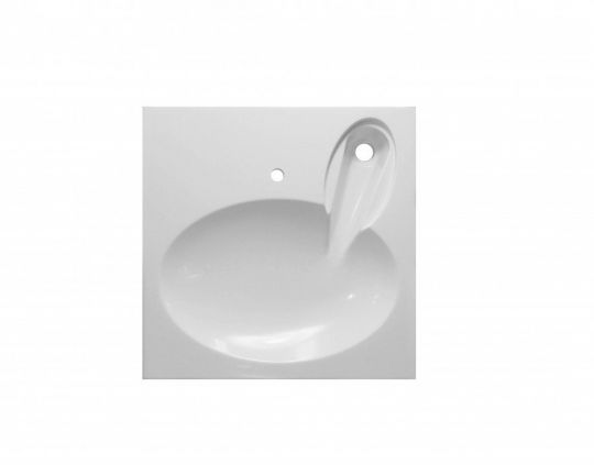 Раковина из литьевого мрамора Эстет LEA 60 ФР-00003451 схема 2