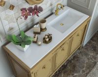 Раковина-столешница из литьевого мрамора Эстет Rava 90 ФР-00001323 схема 2