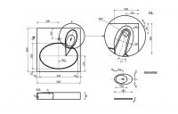 Мыльница к раковине "LEA silk" ФР-00015081 схема 3 Мыльница к раковине "LEA silk" ФР-00015081 схема 3