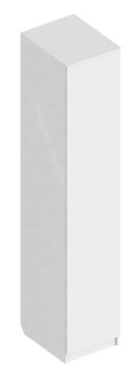 Пенал 1-ств. с полками "Бьянко" Белый лофт