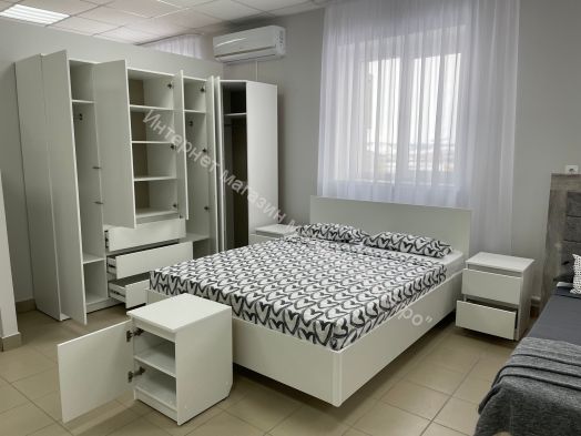 Шкаф 4-ств. с 3 ящиками "Бьянко" Белый лофт