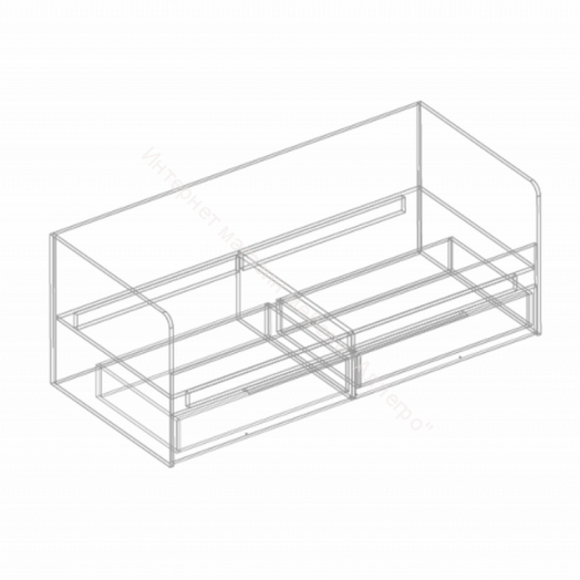 Кровать с 2 ящиками "Вита" 800х2000