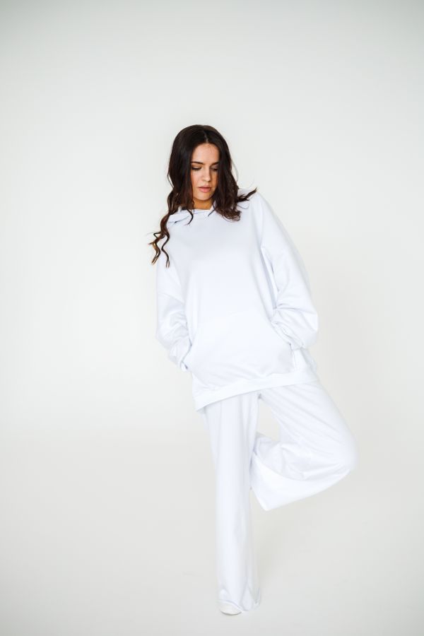 Брюки оверсайз белые