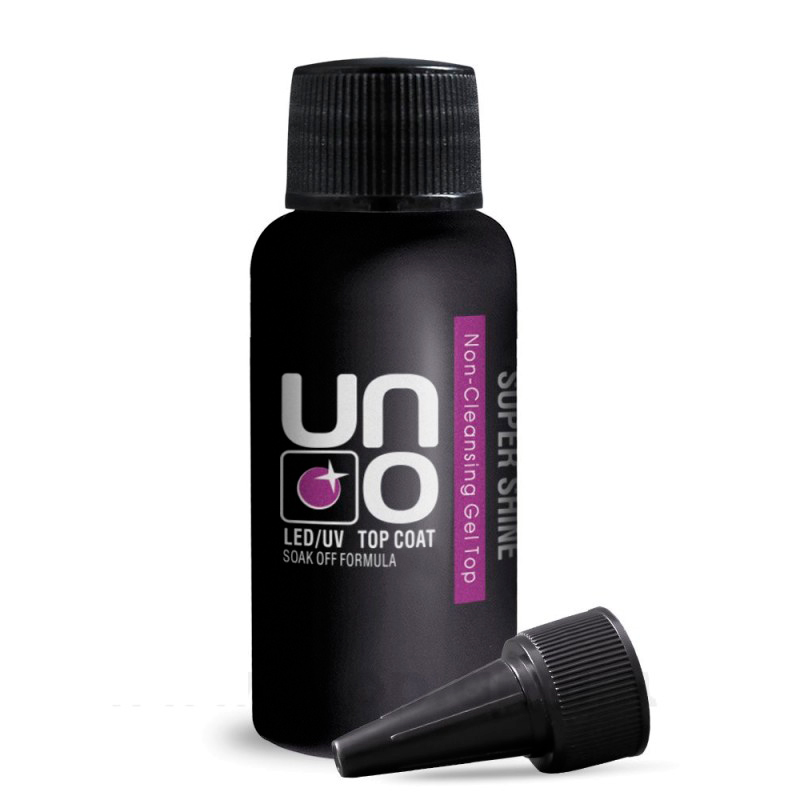 UNO, Верхнее покрытие Top Coat Super Shine без липкого слоя, 30 г