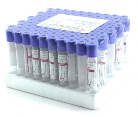 Пробирки с ЭДТА К3, 9 мл, 16х100, Greetmed