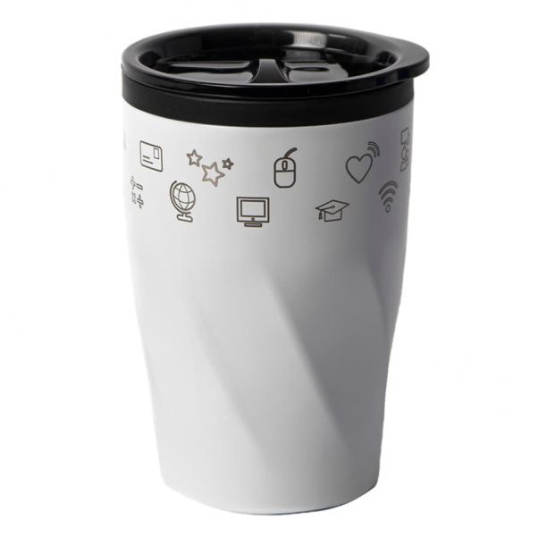 Термокружка BASIC белая