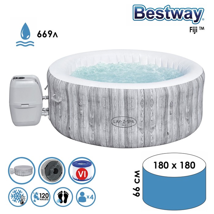 SPA-бассейн Bestway Fiji AirJet, 180?66 см, гидромассаж, 60085