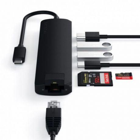 Концентратор Satechi Type-C Slim MultiPort with Ethernet Adapter